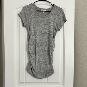 Gray maternity top